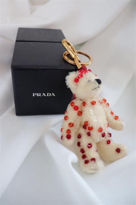 replica prada bear keychain